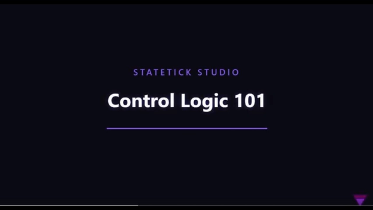 StateTick Studio showing control logic being built
